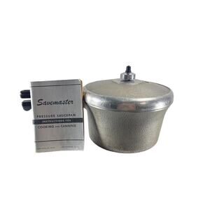 Vintage Savemaster Pressure Saucepan Cooker Canner w Manual Aluminum